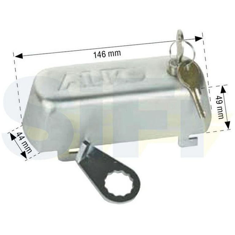 antifurto per piedino premium (set 2 pz) - al-ko