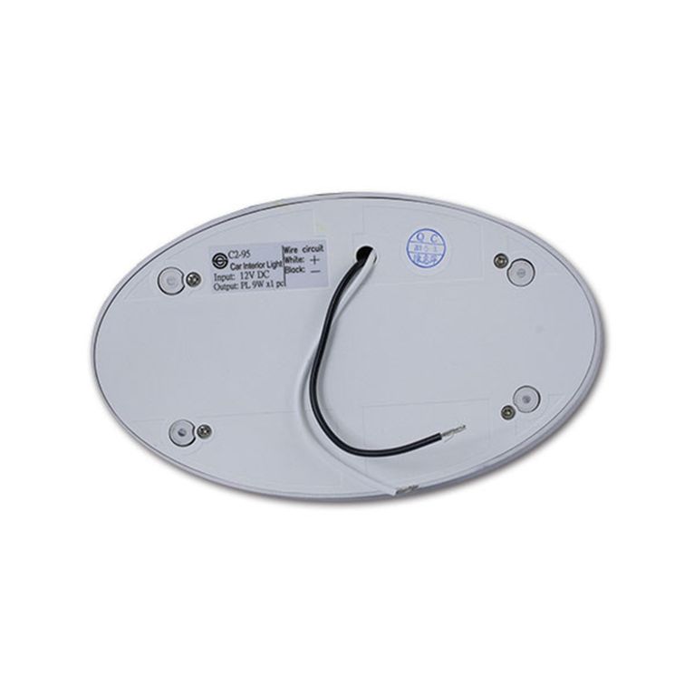 lampada ovale neon argento • 9 w