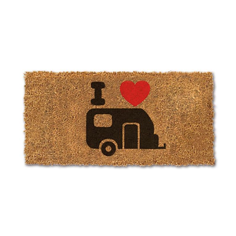 zerbino i love caravan in cocco • 25 x 50 cm