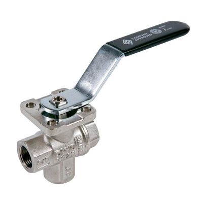 VALVOLA A SFERA DEVIATRICE 3/8"" 90° PASSAGGIO TOTALE