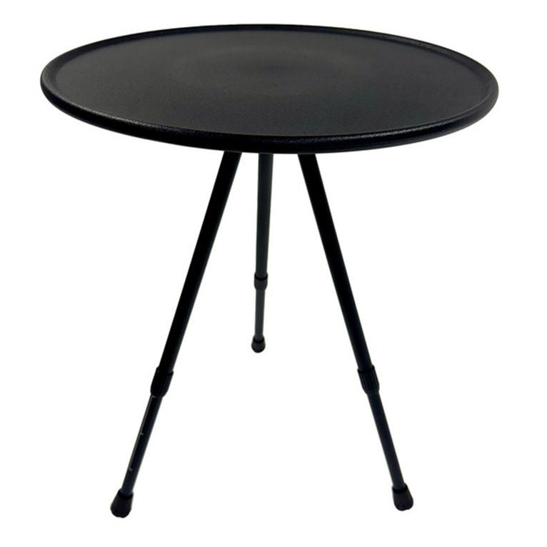 tavolino d'appoggio kalle rotondo nero con borsa - camp4