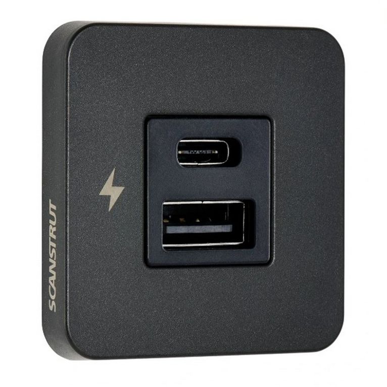 presa usb-a e c 12/24vdc a giorno