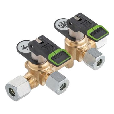 BLOCCO VALVOLE DA 2 A LEVA 10 MM GK2NL-10