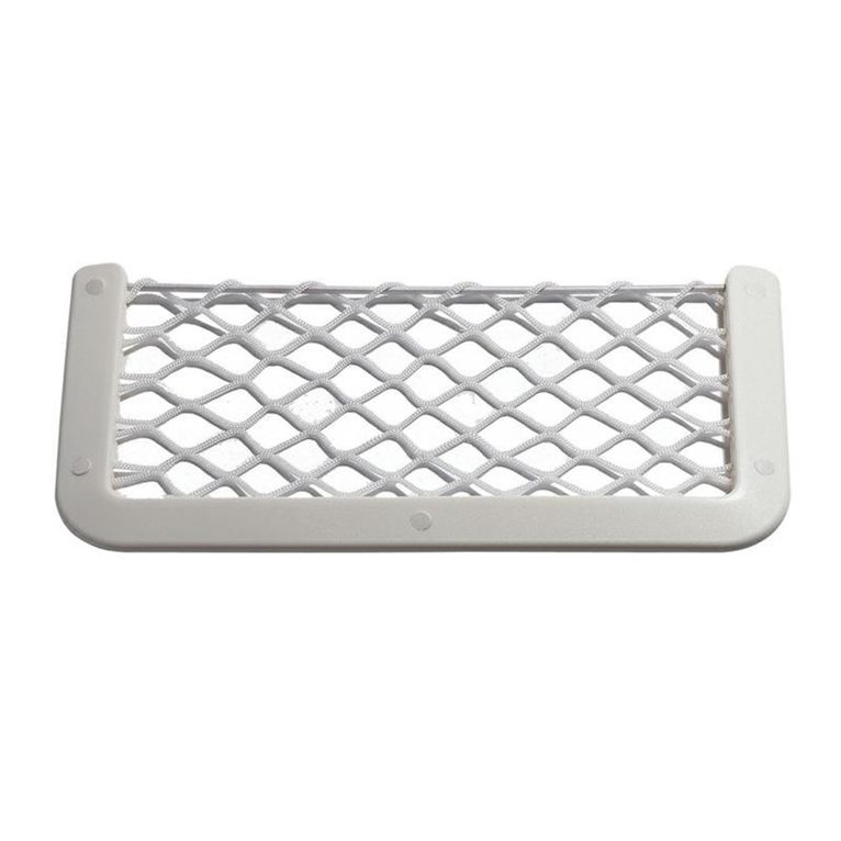 rete portaoggetti bianca con cornice in abs 374x184 mm.