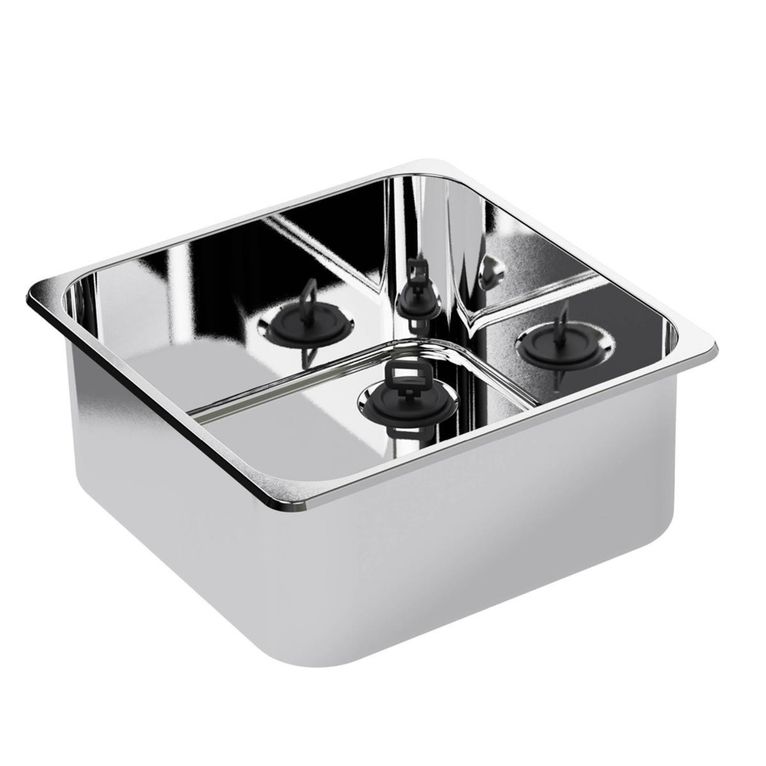lavello rettangolare la1403 con piletta - can