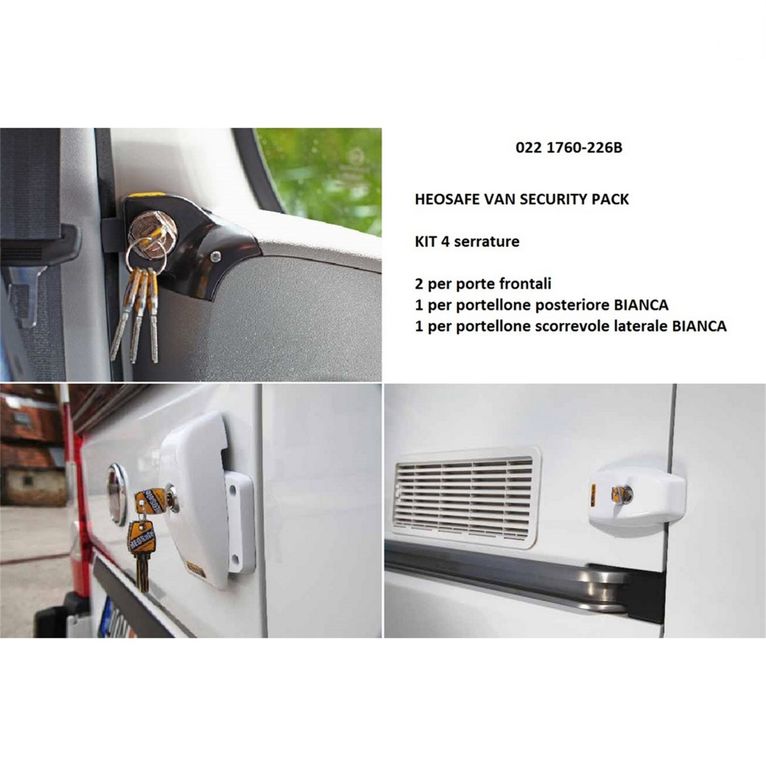 heosafe van security pack - bianco