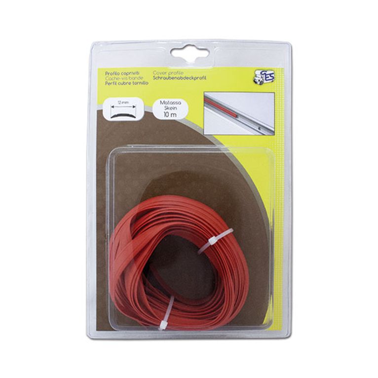 profilo copriviti rosso • 10 m • blister