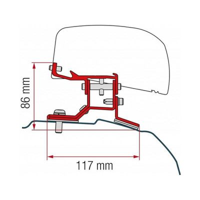 KIT F40 VAN FORD CUSTOM L1 DAL2012 NERO - Fiamma