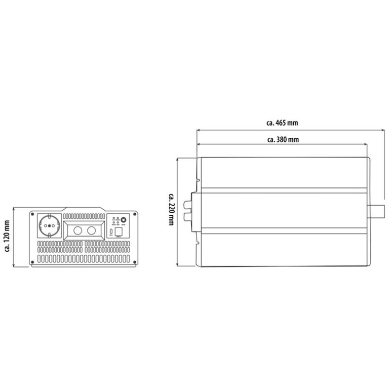 inverter onda sinusoidale powerwave 3000 w con usb-c