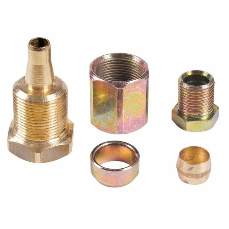 raccordo diritto per tubi flessibili 1/4"" terminale 8mm
