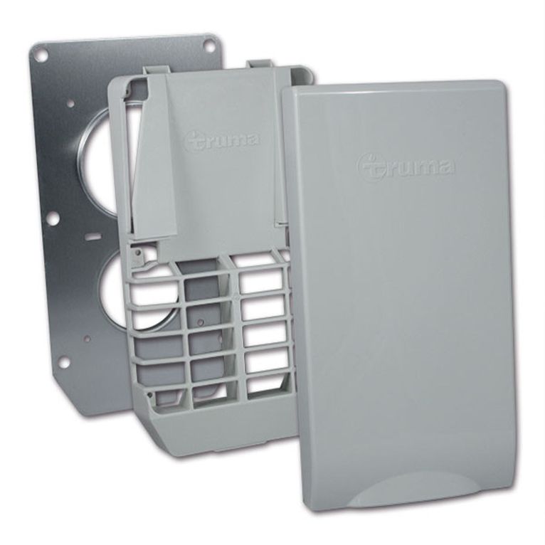 kit griglia coperchio grigio chiaro e staffa