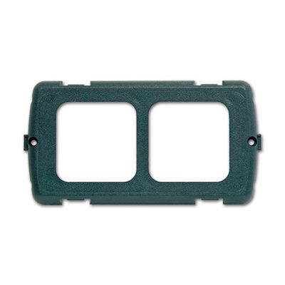 Placca supporto 2 moduli • grigio