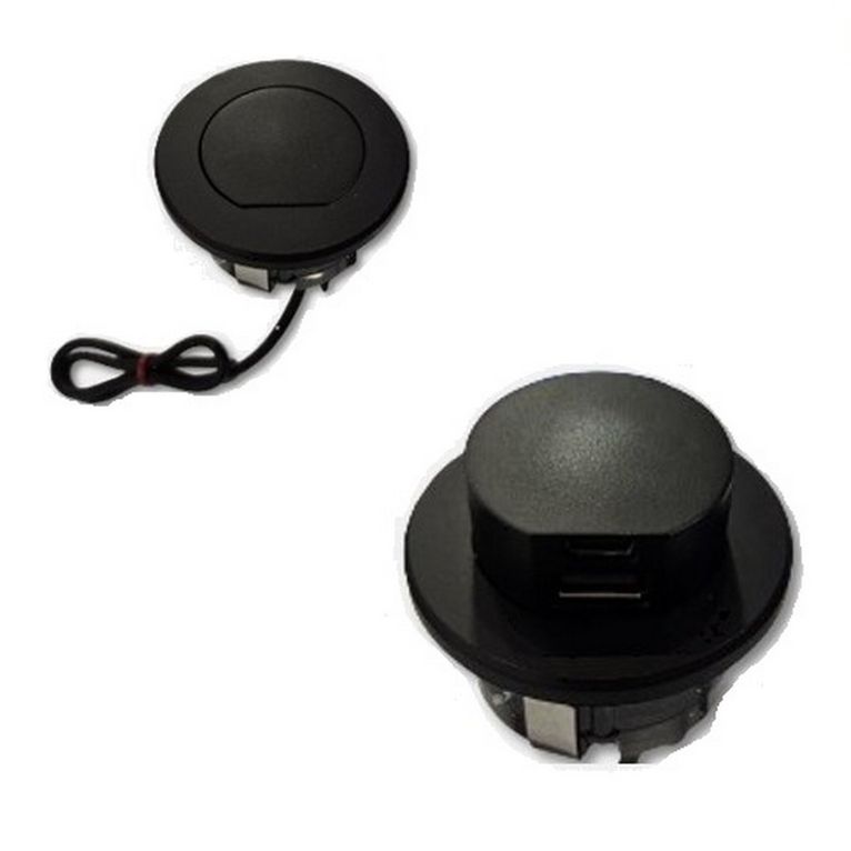 presa usb popup 12v,2x 2.1a a-c