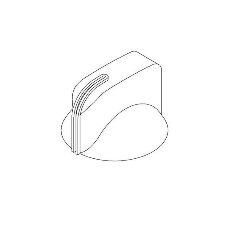 manopola argento rubinetto cu400 - dometic