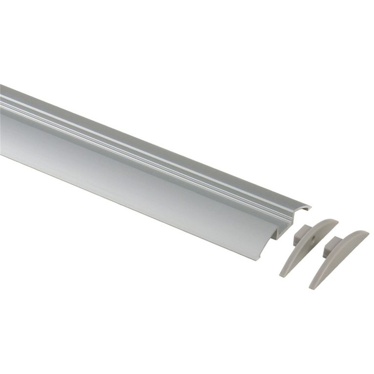 profilo alluminio semicircolare per led 1,5 m - carbest