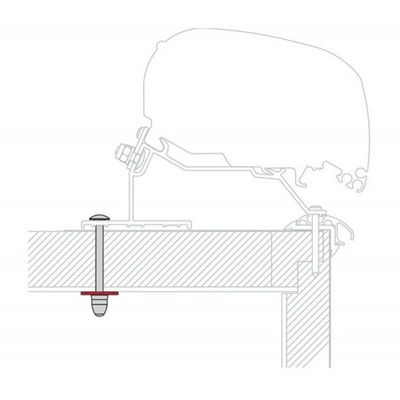 KIT LMC ADAPTER CARAVAN ROOF - Fiamma