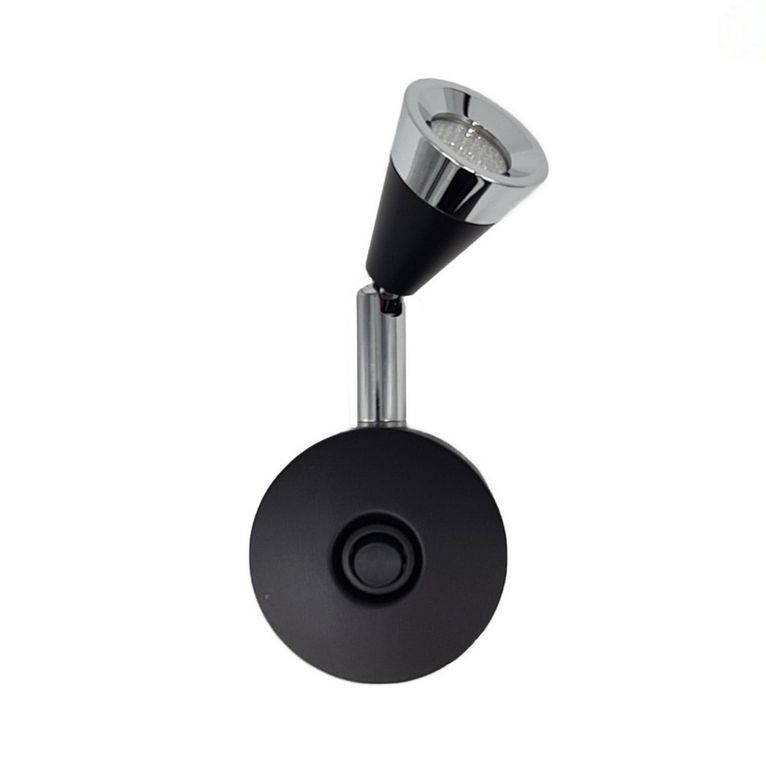 faretto cob 2w nero con usb blister