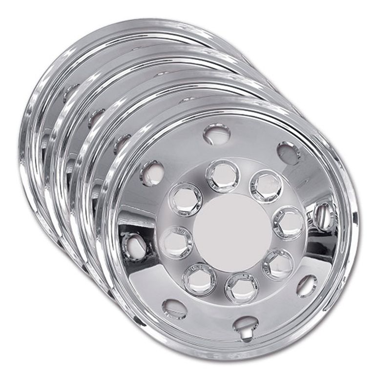 kit 4 copricerchi convessi cromo • 15""