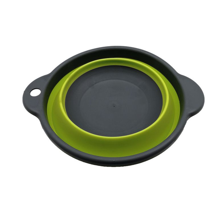 ciotola pieghevole ø 20 cm h 3,5/9 cm grigio/lime