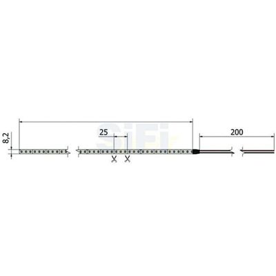 STRIP GS 2835 120LED/m 12V 6500°K IP65 - Ofolux