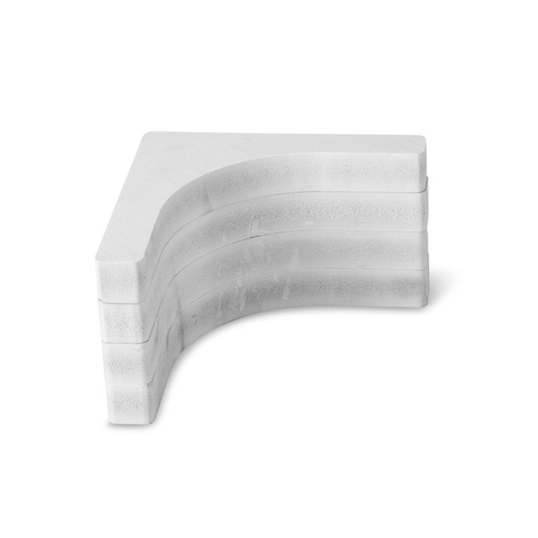 rinforzo parete per finestre r80 mm bianco - carbest