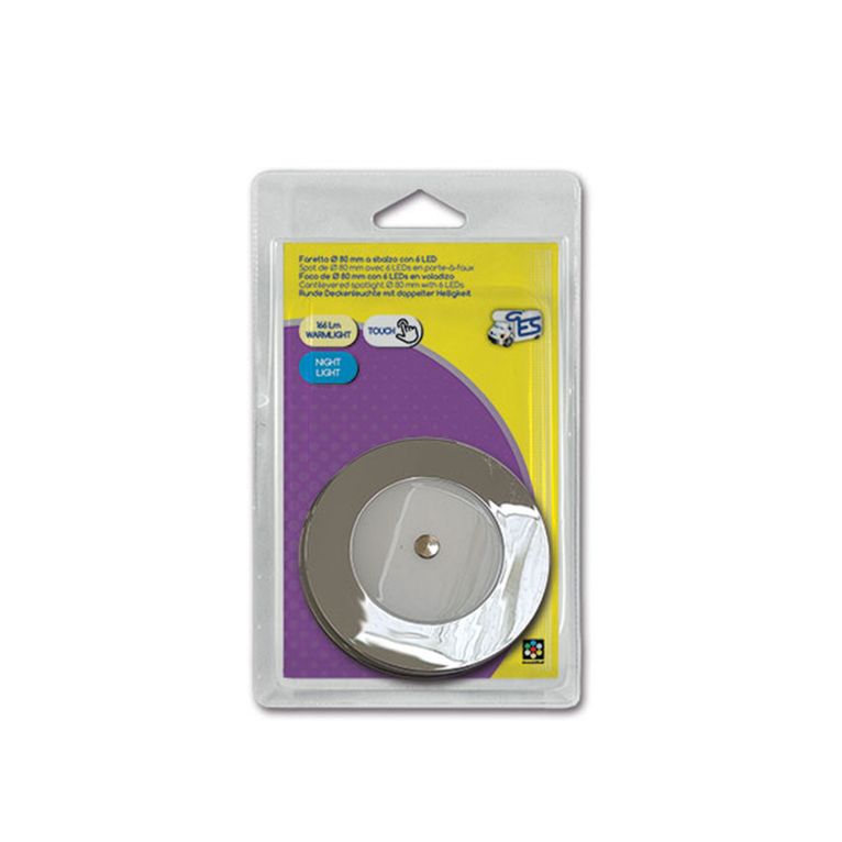 faretto a sbalzo • luce calda • 6 led • blister