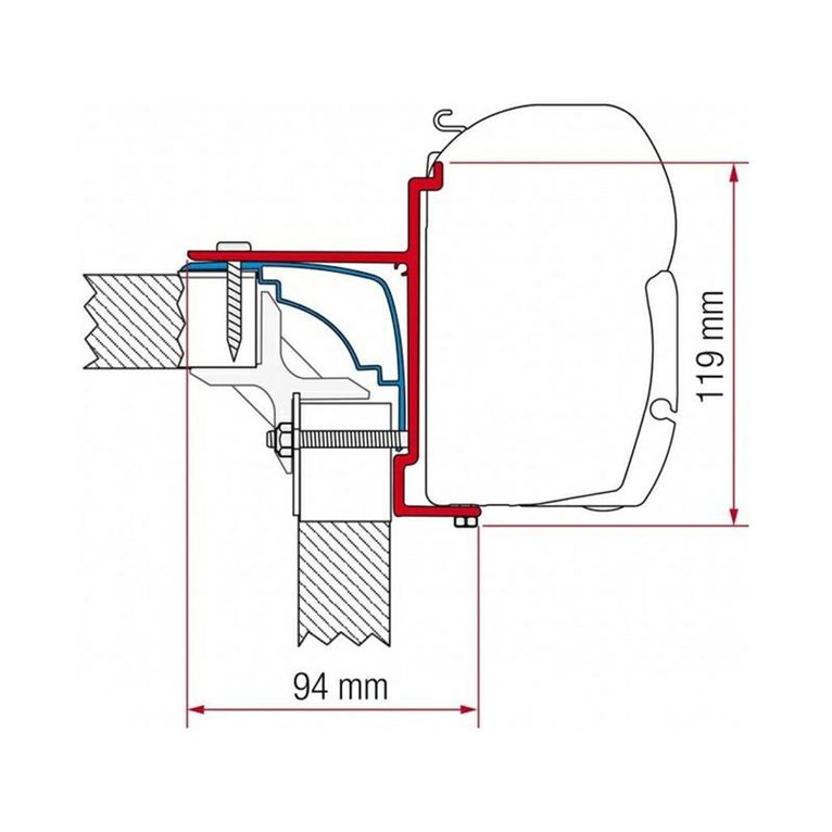 adapter laika ecovip 390 cm. - fiamma