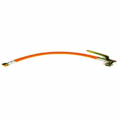 TUBO FLESSIBILE GOMMA ALTA PRESSIONE A 90° 40CM. ATTACCO