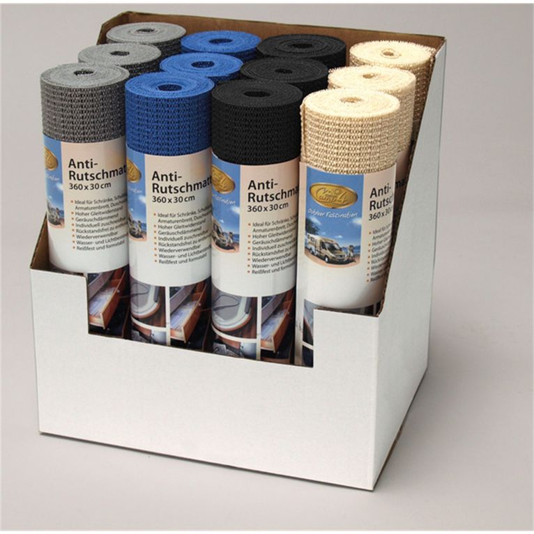 set 12 tappetini antiscivolo 30x360 cm assortiti - camp4