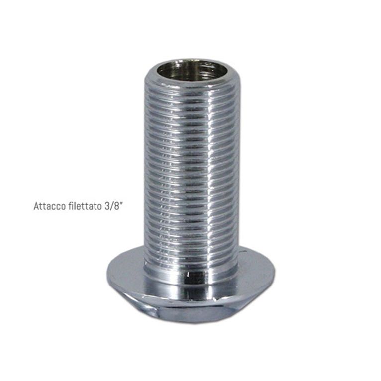 rubinetto singolo sinistro chrome • canna abbattibile