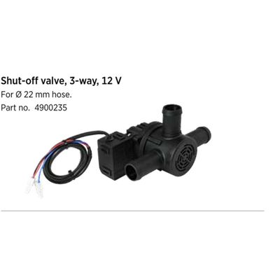 VALVOLA ARRESTO 3 VIE 12V-TUBO 22MM - Alde