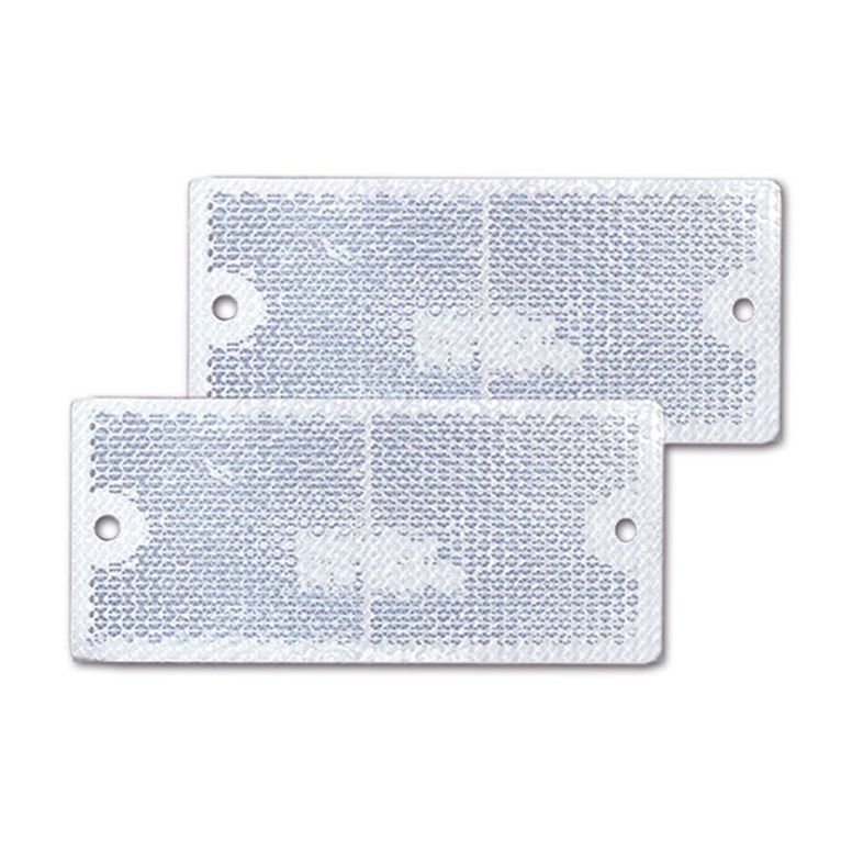 catadiottro con fori • bianco • 105 x 48 • blister