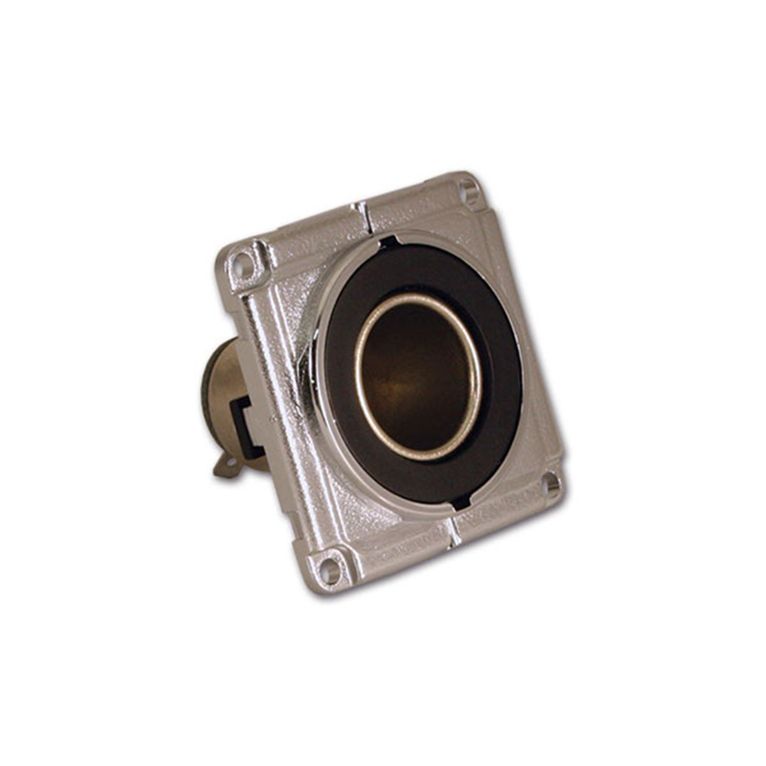 presa dc q10 • 12 v • nero e cromo