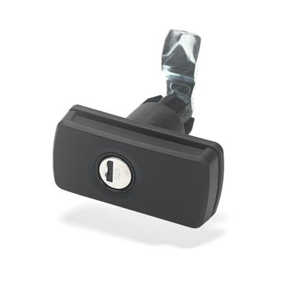 SLIM-LINE SERRATURA PUSH LOCK NERA - CILINDRO E CHIAVI F