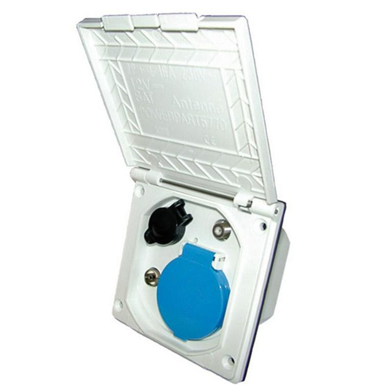 presa esterna 230v+12v+tv+sat