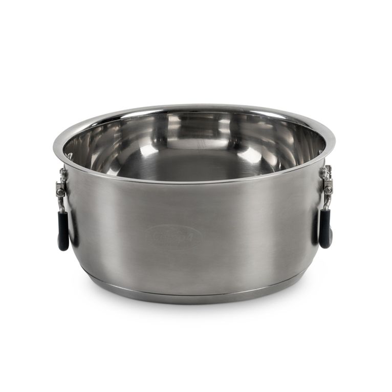 set pentole acciaio inox asti 5 pezzi con feltro e borsa