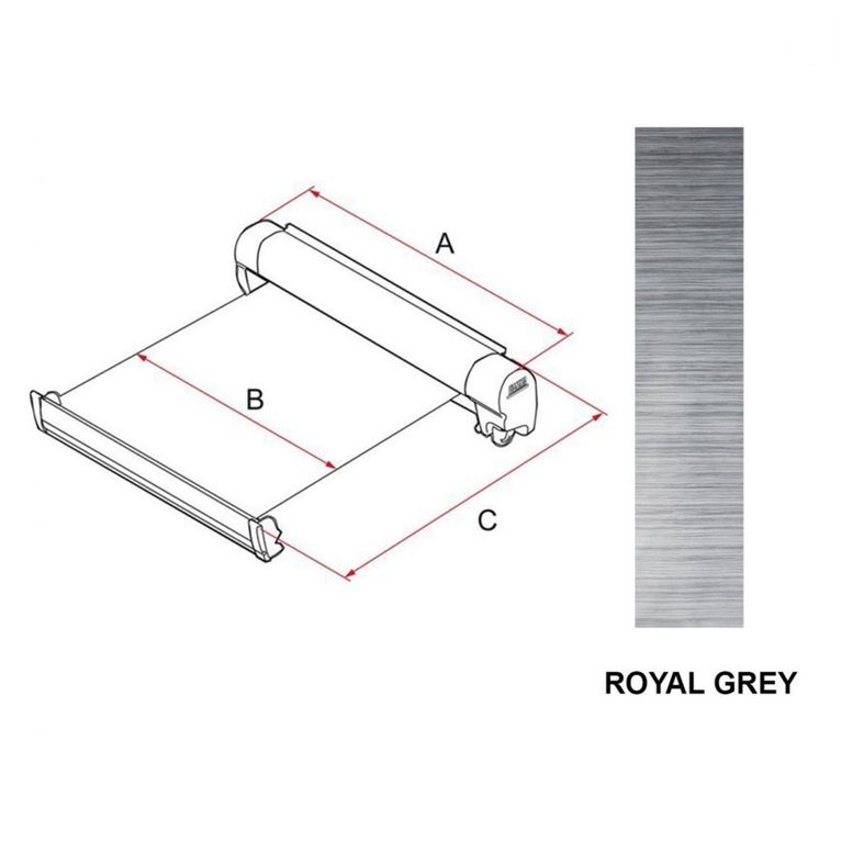 telo rullato f45 s 400 royal grey ex.250 - fiamma