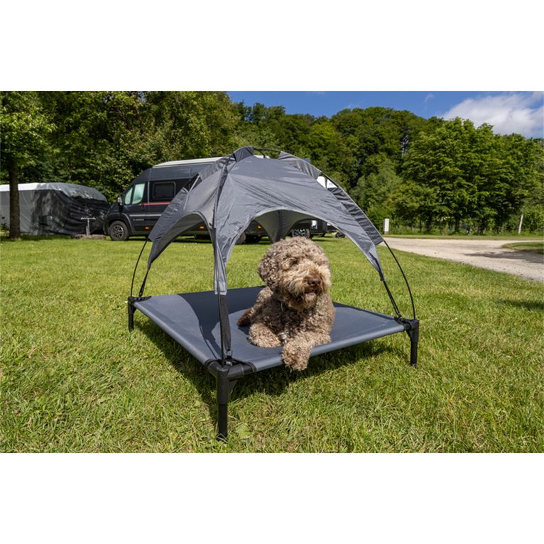 lettino per cani con parasole 88x78x18 cm - camp4