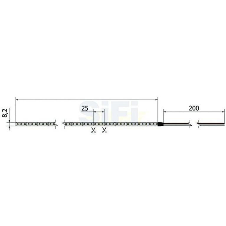 strip gs 2835 120led/m 12v 6500°k ip65 - ofolux