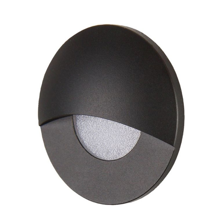 faretto led da incasso mini 12v nero ø39xh26 mm 1w