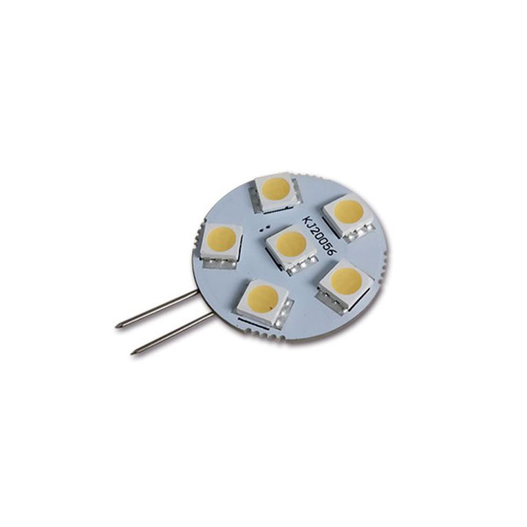 lampadina g4 • 6 led • bianca calda • blister
