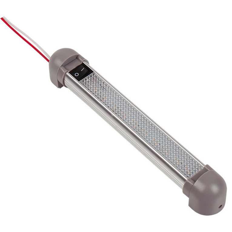 luce lineare led 12v alluminio 225 mm, 10 led - carbest