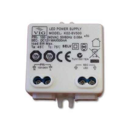 LED DRIVER 220VAC-12VDC 12W IP20