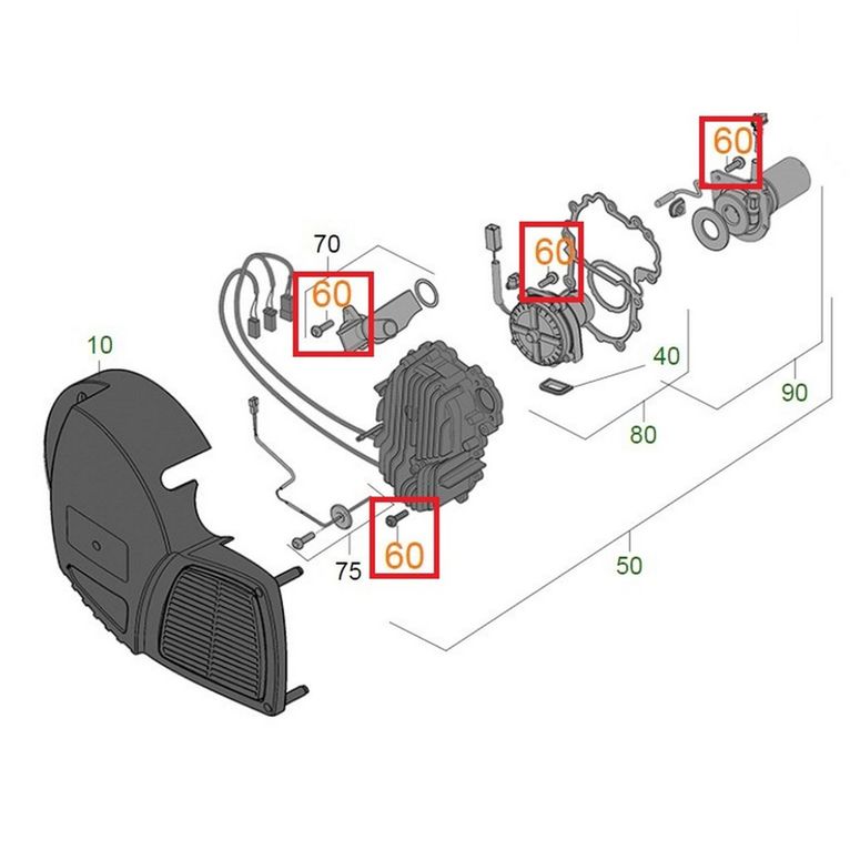 set di viti m4 x 16, conf 6 pz - truma