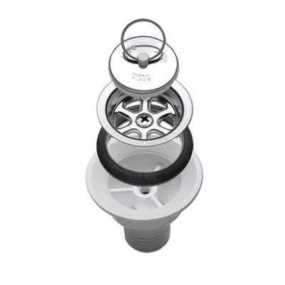 Piletta Scarico Dritta Con Tappo - Ø 25 Mm