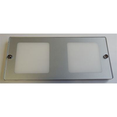 PLAFONIERA DOPPIA LED 4000K SATIN.