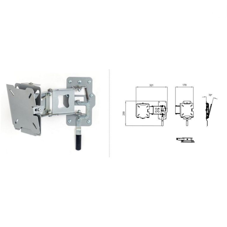 supporto tv bracc.mini-no quick fx