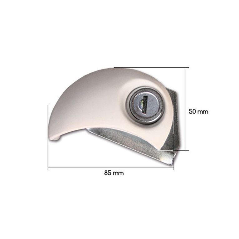 serratura flap lock moon • cilindretto e chiavi • sinist