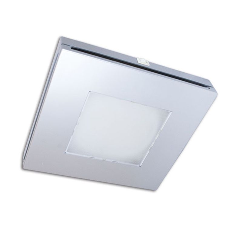 plafoniera argento con interruttore • 10 w