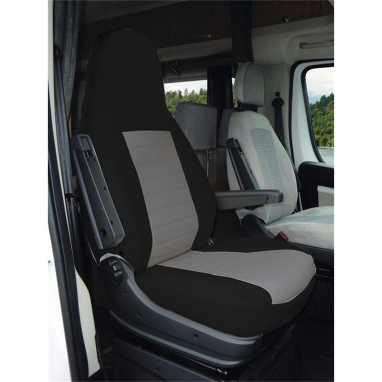 coprisedili 2 pz nero/grigio vw california dal 2015